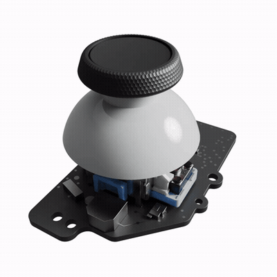 A Close Up Of A Black And White Object With A Button On It GIF