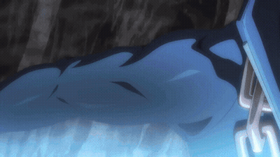 A Close Up Of A Blue Object With A Few Lines GIF