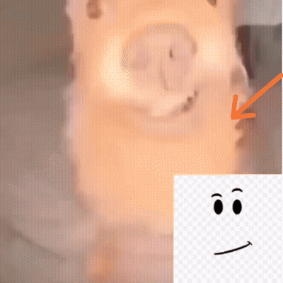 A Close Up Of A Candle With An Arrow Pointing To The Face GIF