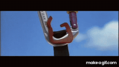 A Close Up Of A Carabiner With A Blue Sky In The Background .. GIF