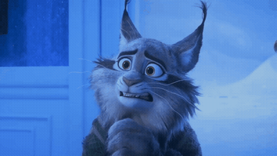 A Close Up Of A Cartoon Cat With A Surprised Look On Its Face GIF