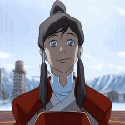 A Close Up Of A Cartoon Character From Avatar The Last Airbender Smiling And Looking At The Camera . GIF