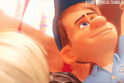 A Close Up Of A Cartoon Character From Disney 'S Wreck It GIF