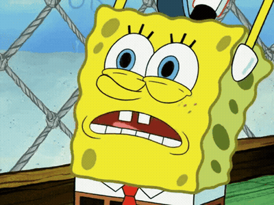 A Close Up Of A Cartoon Character Named Spongebob GIF