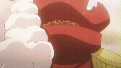 A Close Up Of A Cartoon Character 'S Arm With A Red Scarf Around His Neck GIF