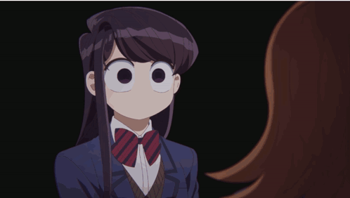 A Close Up Of A Cartoon Character 'S Eyes With A Black Background GIF