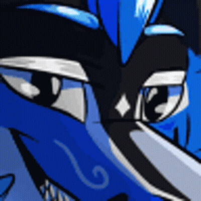 A Close Up Of A Cartoon Character 'S Eyes With A Diamond In The Middle GIF