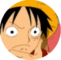 A Close Up Of A Cartoon Character 'S Face In A Circle With His Hand On His Chin Sticker