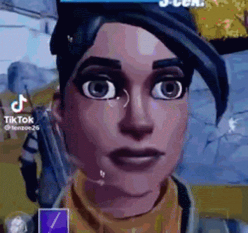 A Close Up Of A Cartoon Character 'S Face While Playing A Video Game In A Video Game . GIF
