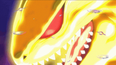 A Close Up Of A Cartoon Character 'S Face With A Galaxy In The Background GIF