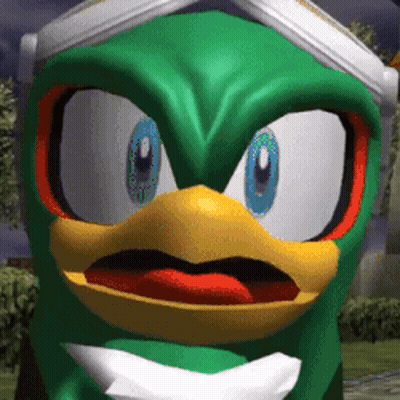 A Close Up Of A Cartoon Character 'S Face With A Goggles On GIF