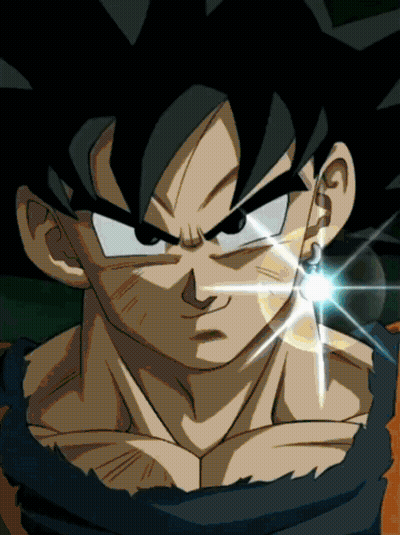 A Close Up Of A Cartoon Character 'S Face With A Light Shining On It GIF