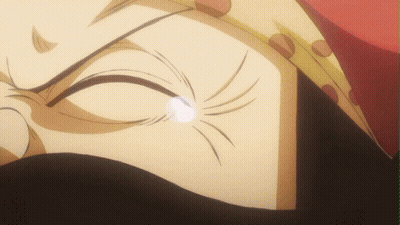 A Close Up Of A Cartoon Character 'S Face With A Pearl In His Eye GIF