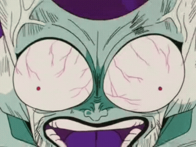 A Close Up Of A Cartoon Character 'S Face With A Purple Background And A Purple Tongue Sticking Out . GIF