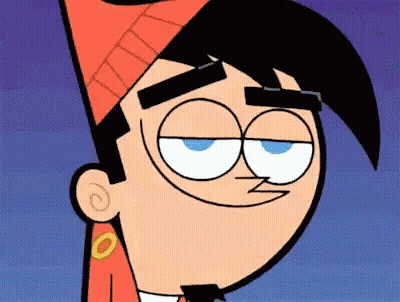 A Close Up Of A Cartoon Character 'S Face With A Red Hat On GIF