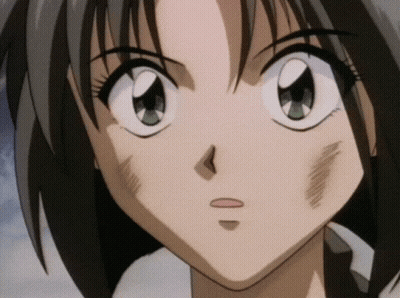 A Close Up Of A Cartoon Character 'S Face With A Scratch On Her Face GIF