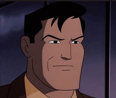 A Close Up Of A Cartoon Character 'S Face With A Serious Look On His Face GIF