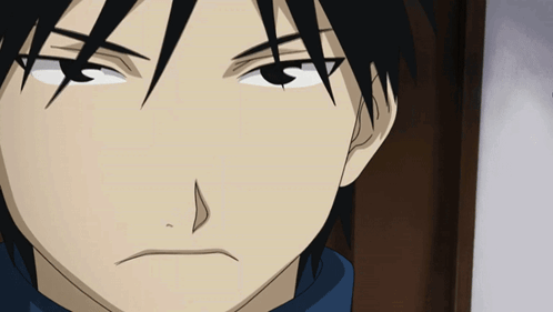 A Close Up Of A Cartoon Character 'S Face With A Serious Look On His Face GIF
