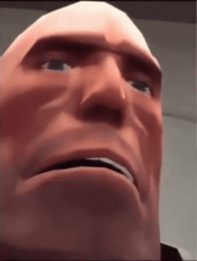 A Close Up Of A Cartoon Character 'S Face With A Serious Look On It . GIF