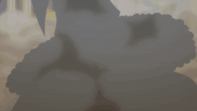 a close up of a cartoon character 's face with a shadow on the ground