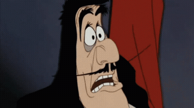 A Close Up Of A Cartoon Character 'S Face With A Surprised Expression GIF