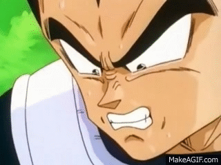 A Close Up Of A Cartoon Character 'S Face With A Very Angry Look On His Face . GIF