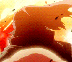 A Close Up Of A Cartoon Character 'S Face With A Yellow Background GIF