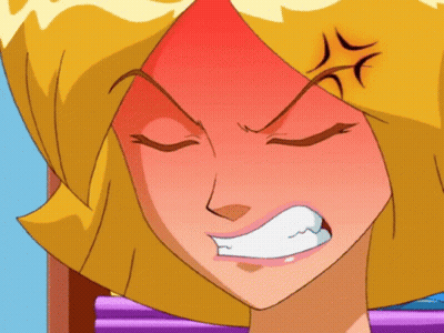 A Close Up Of A Cartoon Character 'S Face With An Angry Expression GIF