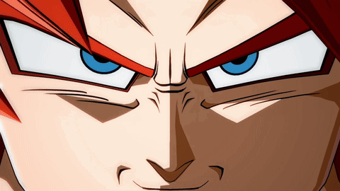 A Close Up Of A Cartoon Character 'S Face With Blue Eyes And Red Hair GIF