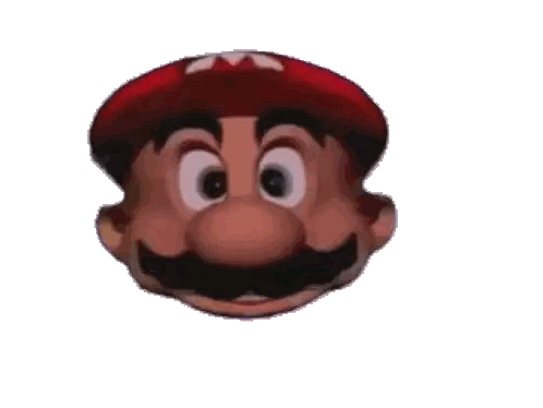 A Close Up Of A Cartoon Character 'S Face With His Tongue Hanging Out Sticker