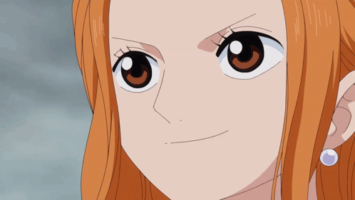 A Close Up Of A Cartoon Character 'S Face With Orange Hair GIF