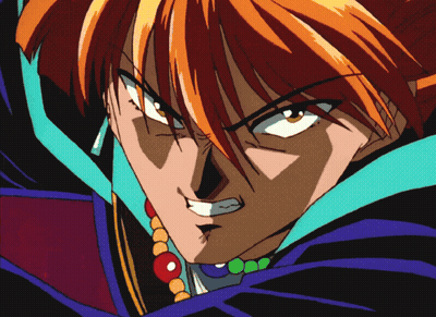 A Close Up Of A Cartoon Character 'S Face With Orange Hair GIF