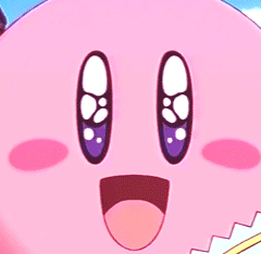 A Close Up Of A Cartoon Character 'S Face With Purple Eyes GIF