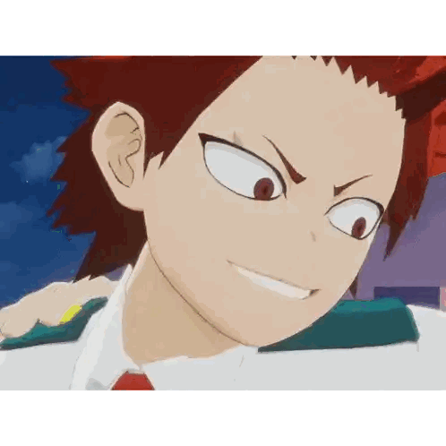 A Close Up Of A Cartoon Character 'S Face With Red Hair Sticker