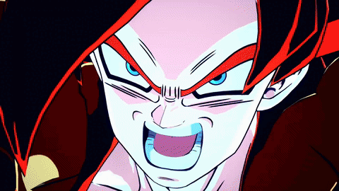 A Close Up Of A Cartoon Character 'S Face With Red Hair And Blue Eyes GIF