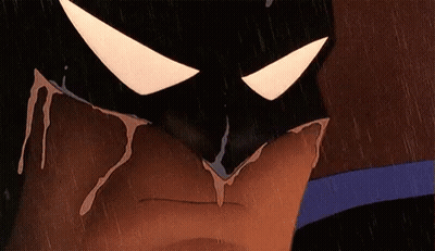 A Close Up Of A Cartoon Character 'S Face With Tears Coming Out Of It GIF