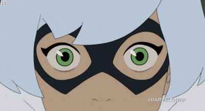 A Close Up Of A Cartoon Character 'S Face With The Hashtag #Marvel #Wip GIF