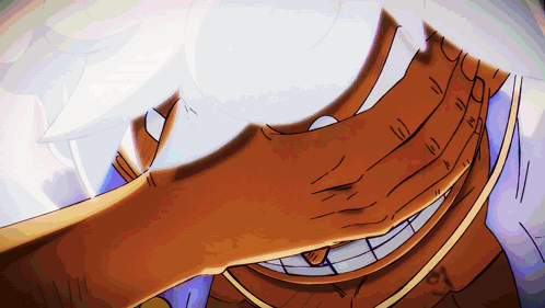 A Close Up Of A Cartoon Character 'S Face With The Letters A And B On It GIF