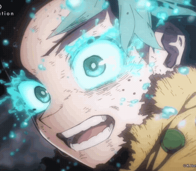 A Close Up Of A Cartoon Character 'S Face With The Word ' Ation ' On The Bottom Right GIF