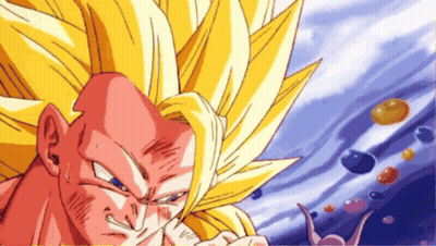 A Close Up Of A Cartoon Character 'S Face With Yellow Hair GIF