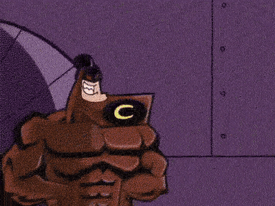 A Close Up Of A Cartoon Character 'S Foot Pressing A Button On A Machine . GIF