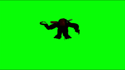 A Close Up Of A Cartoon Character 'S Mouth And Teeth On A Green Screen GIF