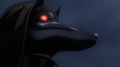 A Close Up Of A Cartoon Character 'S Mouth With A Red Stripe On It GIF