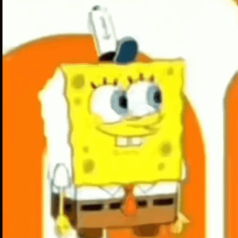 A Close Up Of A Cartoon Character , Spongebob Squarepants . GIF