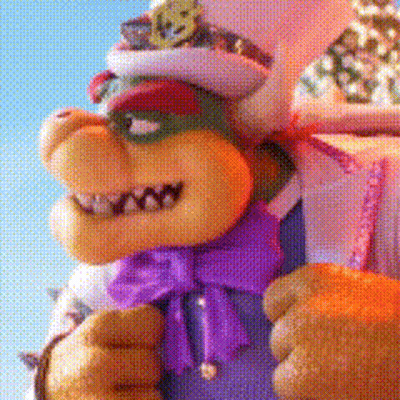 A Close Up Of A Cartoon Character Wearing A Hat And Tie GIF