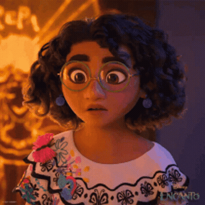 A Close Up Of A Cartoon Character Wearing Glasses GIF
