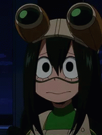 A Close Up Of A Cartoon Character Wearing Goggles And Making A Face GIF