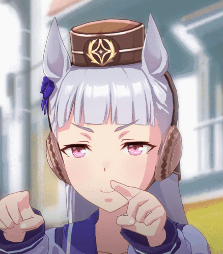 A Close Up Of A Cartoon Character Wearing Headphones GIF