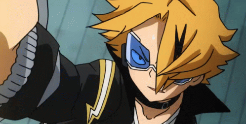 A Close Up Of A Cartoon Character Wearing Sunglasses And A Choker GIF