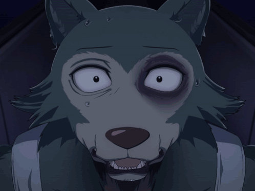 A Close Up Of A Cartoon Character With A Black Eye GIF
